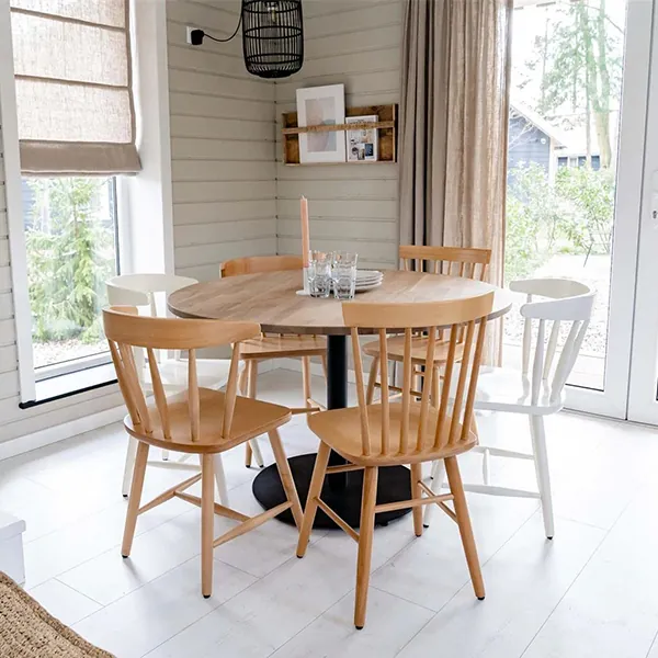 Wooden dining chair model