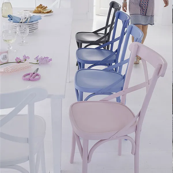 Colored wooden chair
